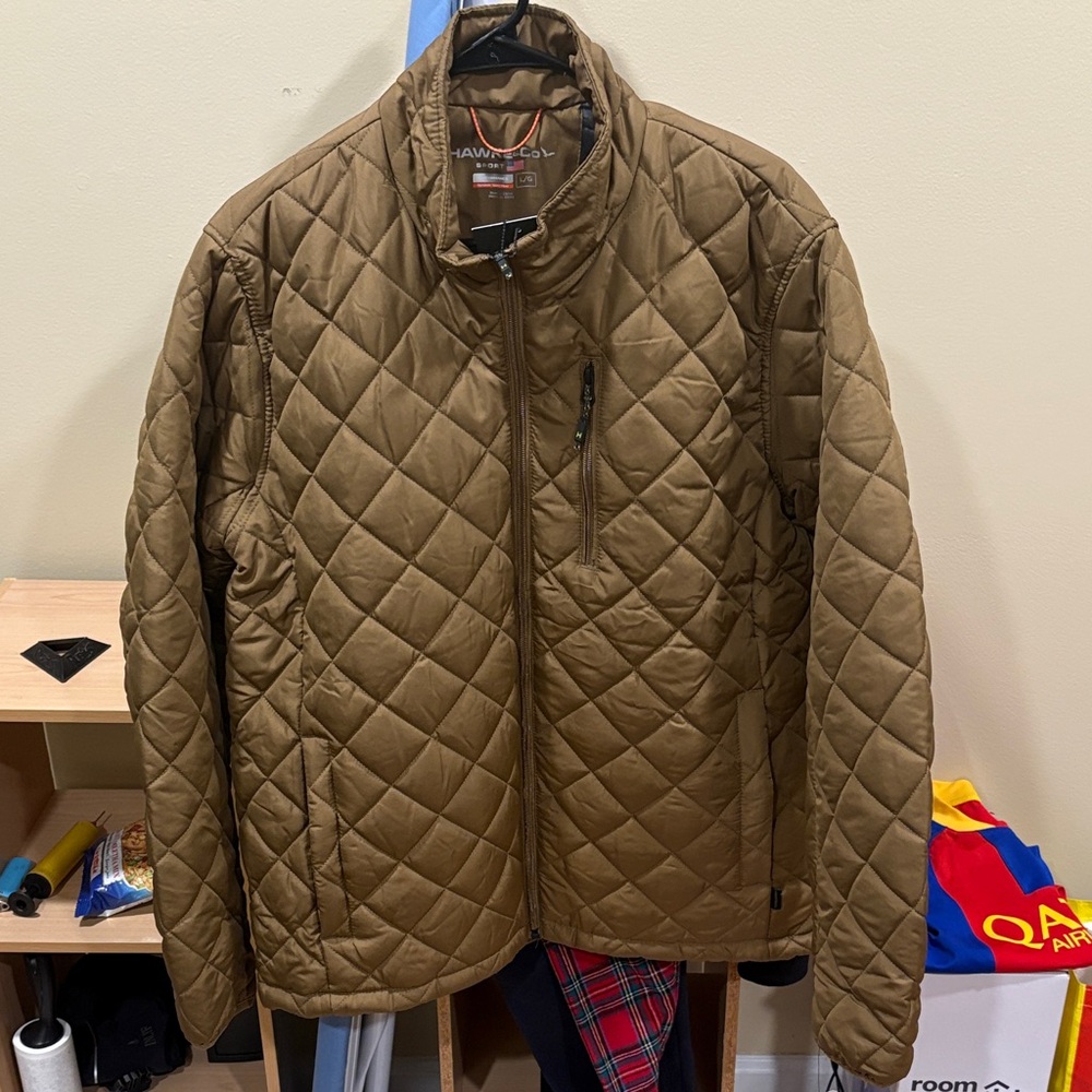 NWT Hawke & Co L Brown Sport Performance Outerwear Jacket